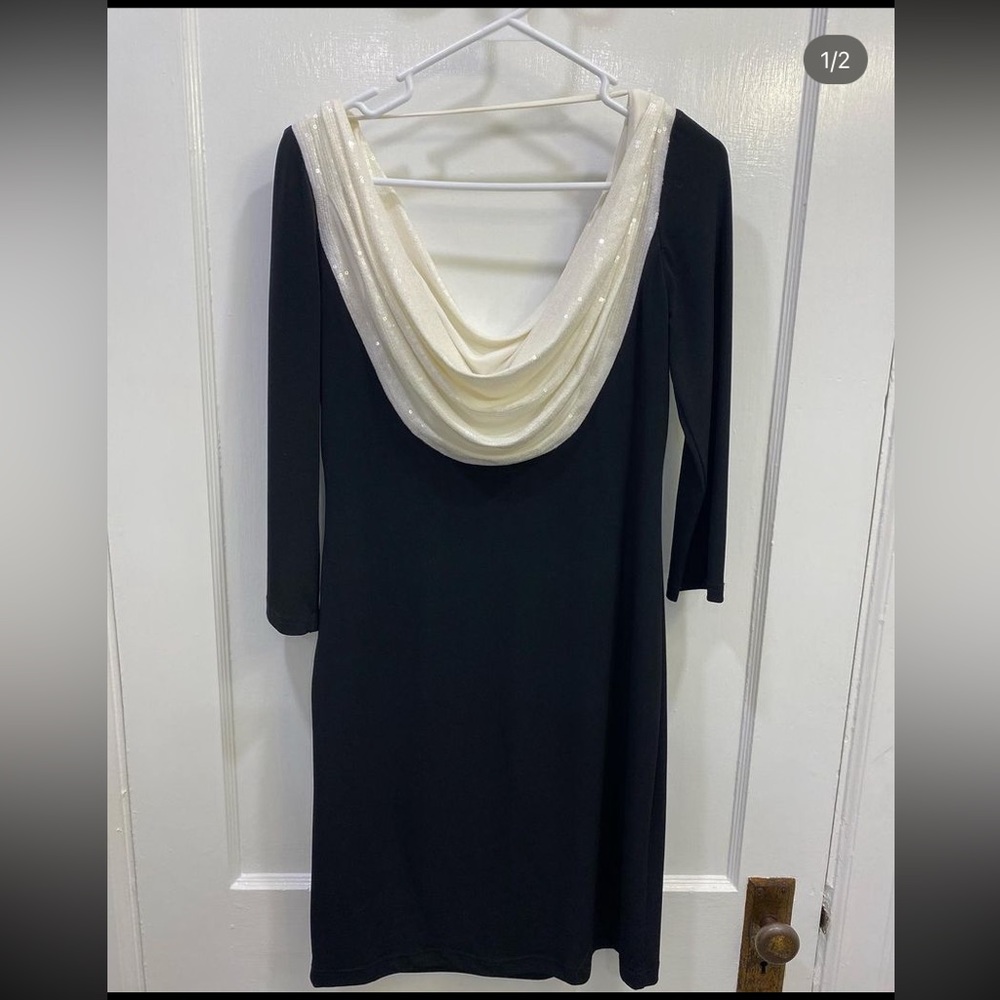 Calvin Klein black formal dress